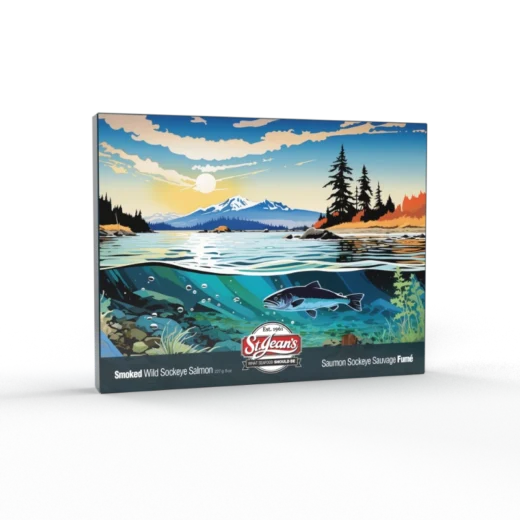 Smoked Sockeye Salmon in west coast gift box