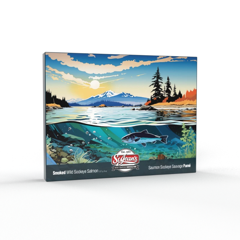 Smoked Sockeye Salmon in west coast gift box