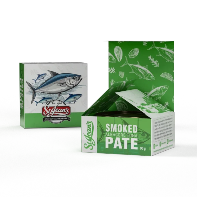 St Jean's Smoked Albacore Tuna Pate in Box 90 g