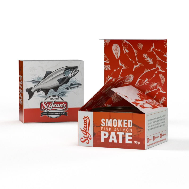 St Jean's Smoked Salmon Pate in Box 90 g