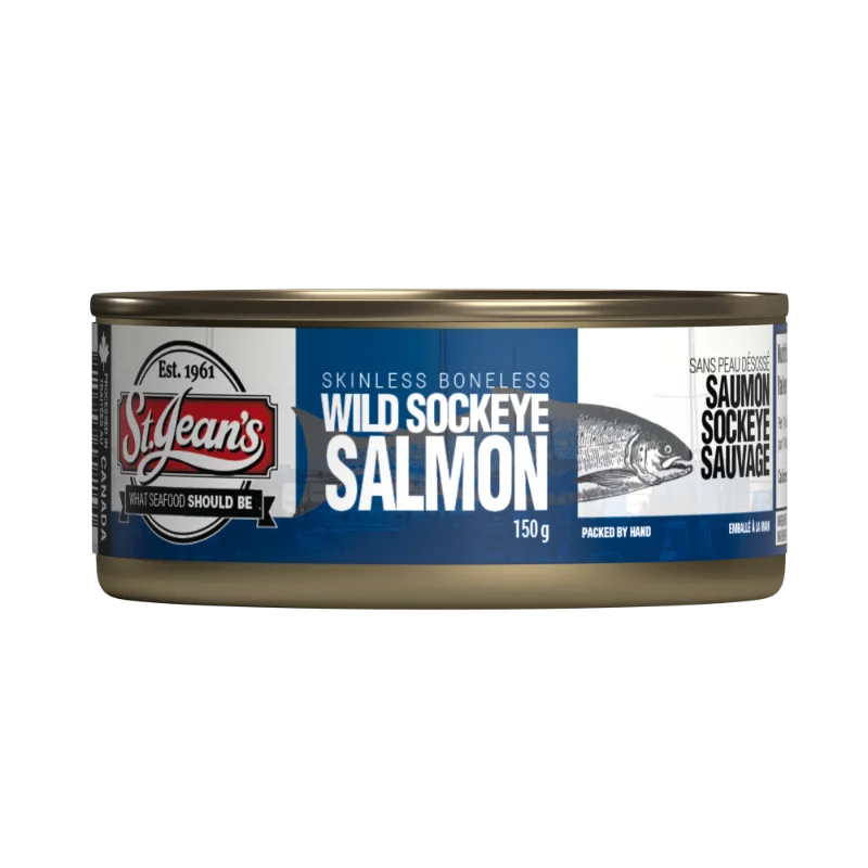 St. Jean's Canned Salmon Sockeye 150 g