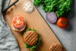 Salmon Burger open face