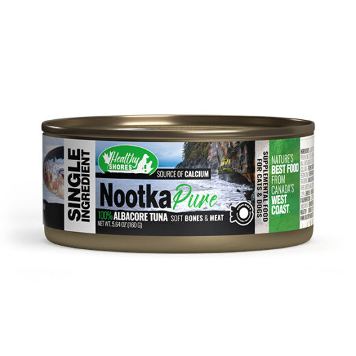 Nootka Pure 100% Albacore Tuna - Soft Bones and Meat for Cats and Dogs 160g