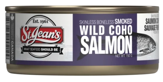 Canned Smoked Salmon: Wild Coho - Case of 12 (Best Value)