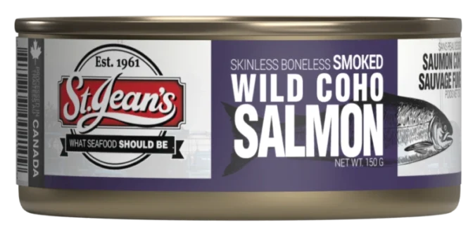 St. Jean's Canned Smoked Coho 150 g